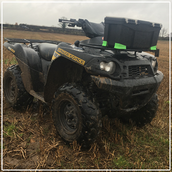 Quad bike ready for action